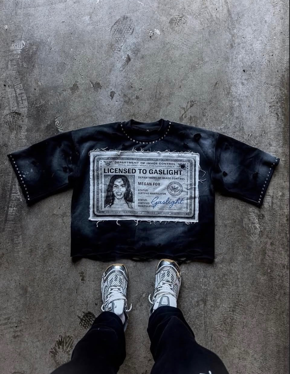 Black License Graphic Tee