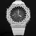 Iced Out Silver Gshock
