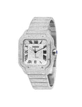 Iced Out Cartier Santos 40mm Diamond Watch
