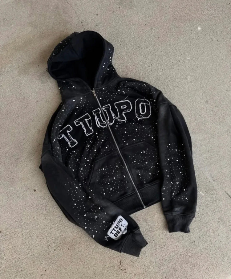 05 RHINESTONED HOODIE